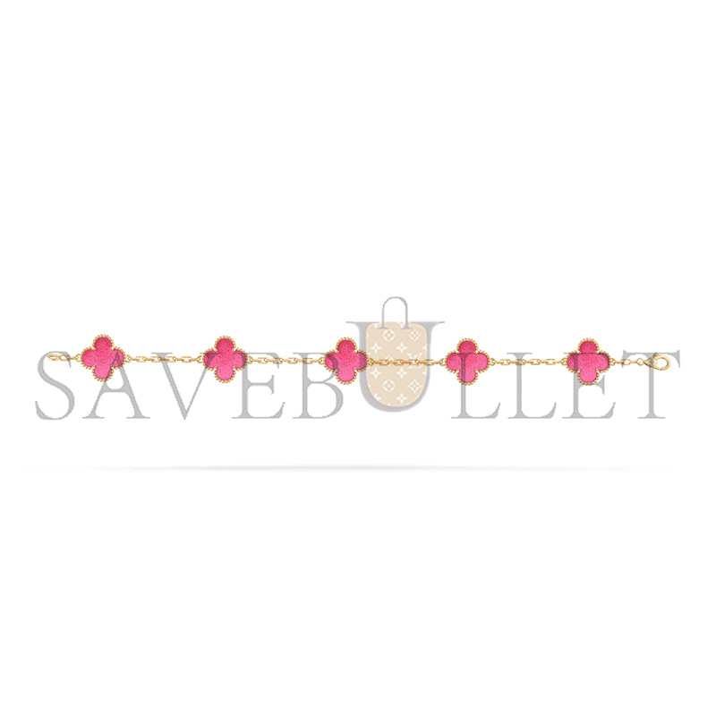 VAN CLEEF ARPELS VINTAGE ALHAMBRA BRACELET 5 MOTIFS VCARPQZI00